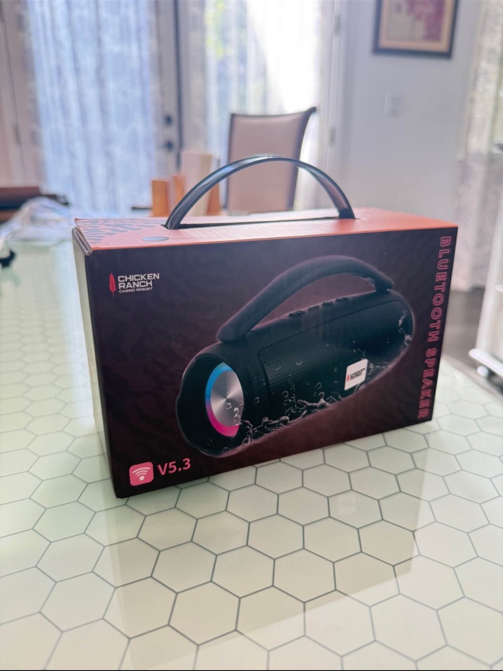 Black Portable Bluetooth Speaker - Waterproof V5.3